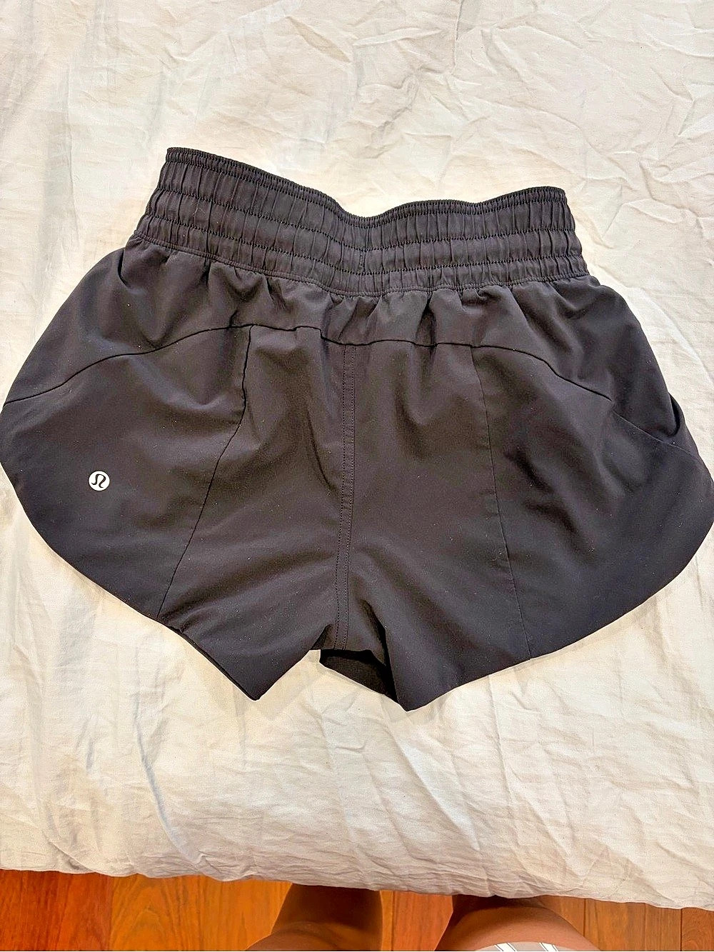 Lululemon Speed Up Shorts Black & White Athletic Shorts